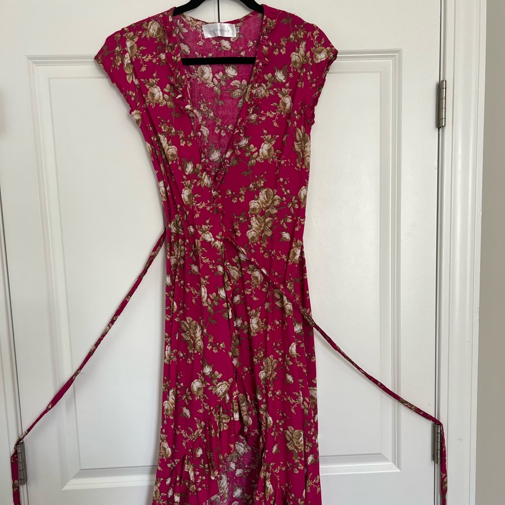 Midi wrap dress